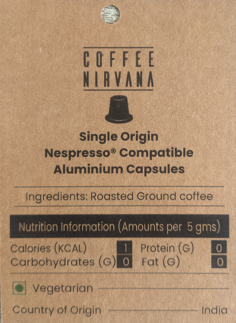South Indian Filter Coffee | Nespresso® Compatible Aluminium Coffee Capsules/Pods | Jute Pouch
